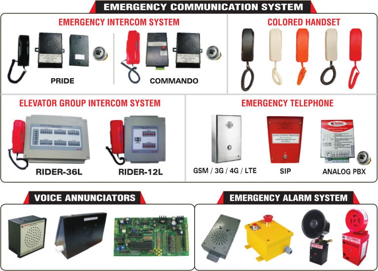 Elevator phones, Lift phones, Lift group intercom, Voice Annunciator, Floor Announcer, Lift Alarm, Elevator Alarm